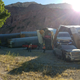 Illustration for article titled Brand New Jeep Gladiators and Chevy Silverados Destroyed After Train Derails in Nevada